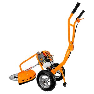 MOTOGUADAÑA NARANJA  43CC 1.7 HP - 2T TIPO CARRITO BNTT52 - 2 RUEDAS INCLUYE:  CORTE NYLON + ARADOR +  DISCO SIERRA + ROTOVADOR +  DISCO 3T + CULTIVADOR DE ALFALFA