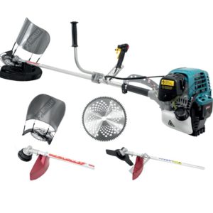 MOTOGUADAÑA VERDE 35.8CC 1.6HP - 4T MULTIUSOS  BNCG439-2  INCLUYE:  CORTE NYLON + DISCO SIERRA +  DISCO 3T + CULTIVADOR DE ALFALFA BONELLY