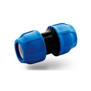 Enlace Recto 20 x 20 para Riego Manguera 1/2" HDPE PN16, Poelsan