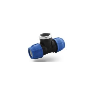 Enlace Te Rosca Hembra 110 x 4” x 110 para Riego Mangueras 4" HDPE PN16, Poelsan