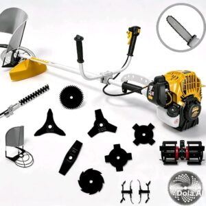 MOTOGUADAÑA RECTA MULTIFUNCIONAL CON MOTOR DE 4 TIEMPOS JX50 47.8CC / 2HP (1.47 KW) INCLUYE KIT DE 13 ACCESORIOS -BONELLY-LINEA PREMIUM